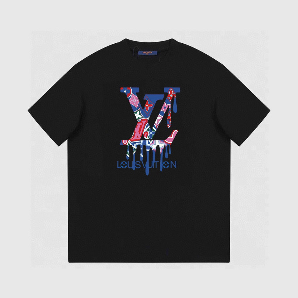 Water Drops Textured Print T-Shirt